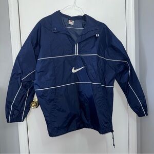 Nike Navy Windbreaker with Quater Zip